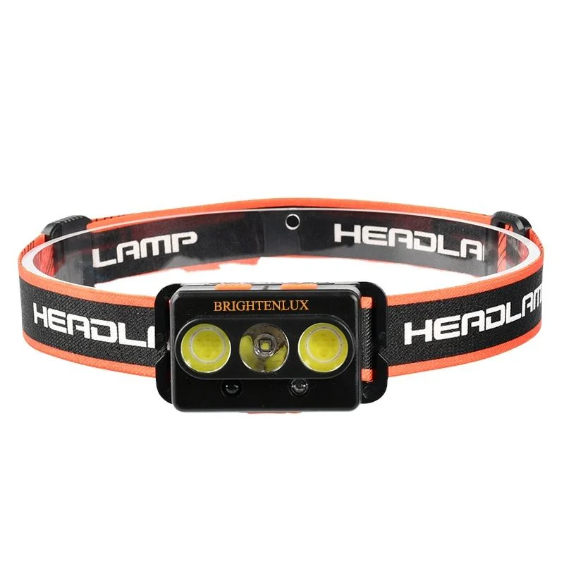 Glodmore2 Logo Printing Long Range 6 Modes Light USB Charging COB LED Rechargeable Outdoor Headlamp Camping