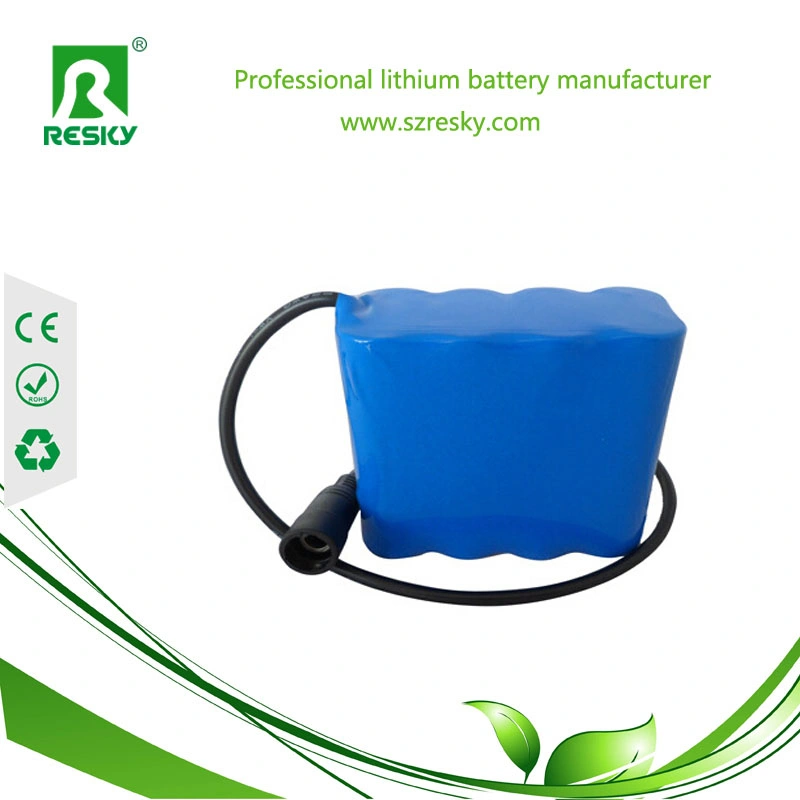 Rechargeable 18650 2s1p 7.4V 2500mAh Battery Pack for Power Tools