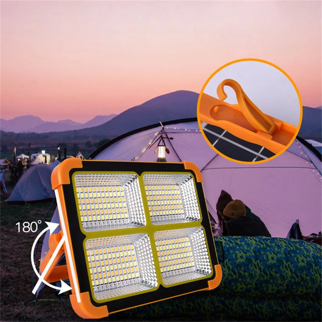 Multi-Functional LED Solar Camping Emergency Light Household Magnetic Suction Rechargeable Solar Lamp Fishing Night Market Light