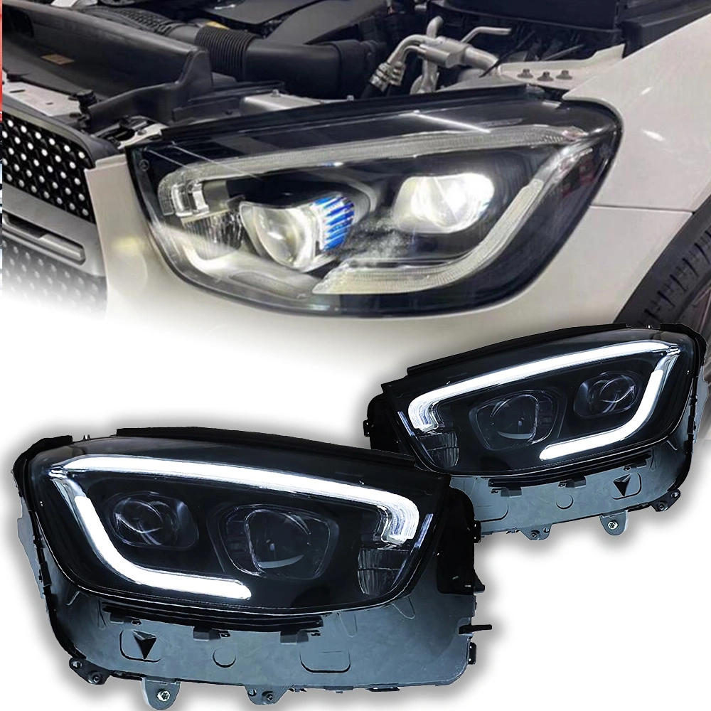 Auto Headlight HID Plastic Headlights LED Xenon Headlamp for Mercedes Benz Glc W253 X253 C253