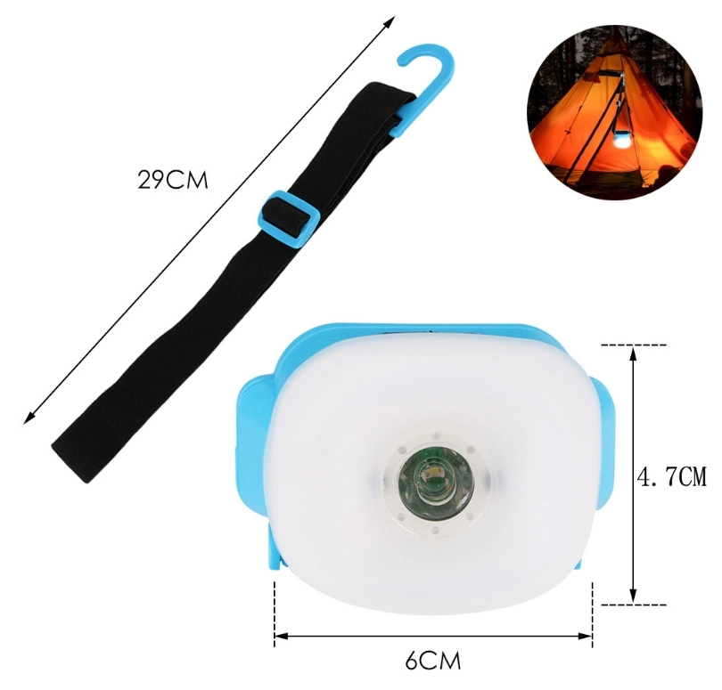 Wholesale Outdoor Camping Emergency Mini LED Battery Headlamp Multifunction Head Torch Light Lantern Waterproof XPE Headlamp