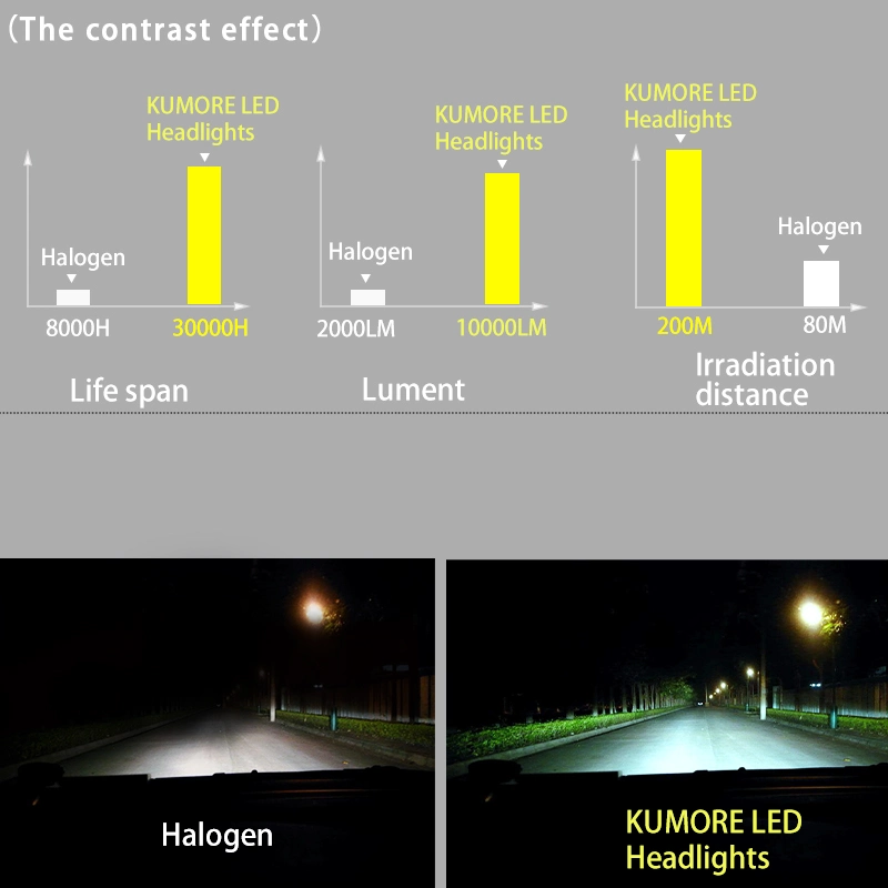 Free Offer OEM Lighting Solution Car LED Headlight LED Headlamp Car for Halogen Repalcement