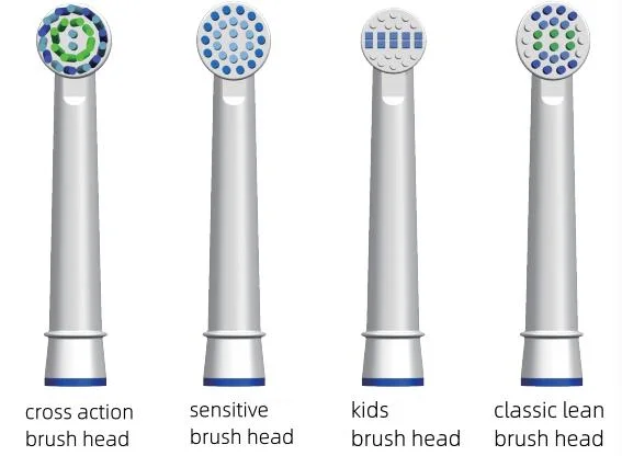 Teeth Clean Whitening Ipx7 Waterproof Rotating/Oscillating Adult Toothbrush Set