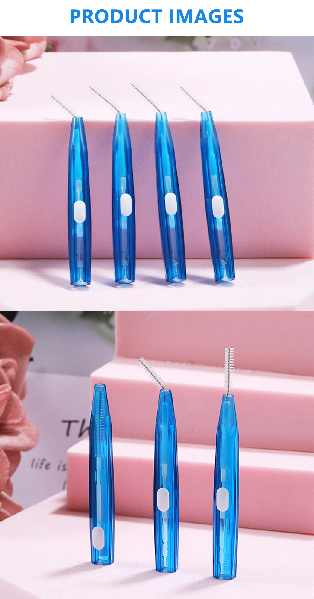 OEM Push-Pull Interdental Brush Dental Toothpick Interdental Brush