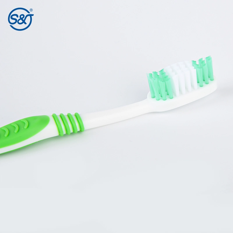 SJ Individually Wrapped Toothbrushes Medium Soft Bristle Tooth Brush Manual Disposable Travel Toothbrush For Adults Kids