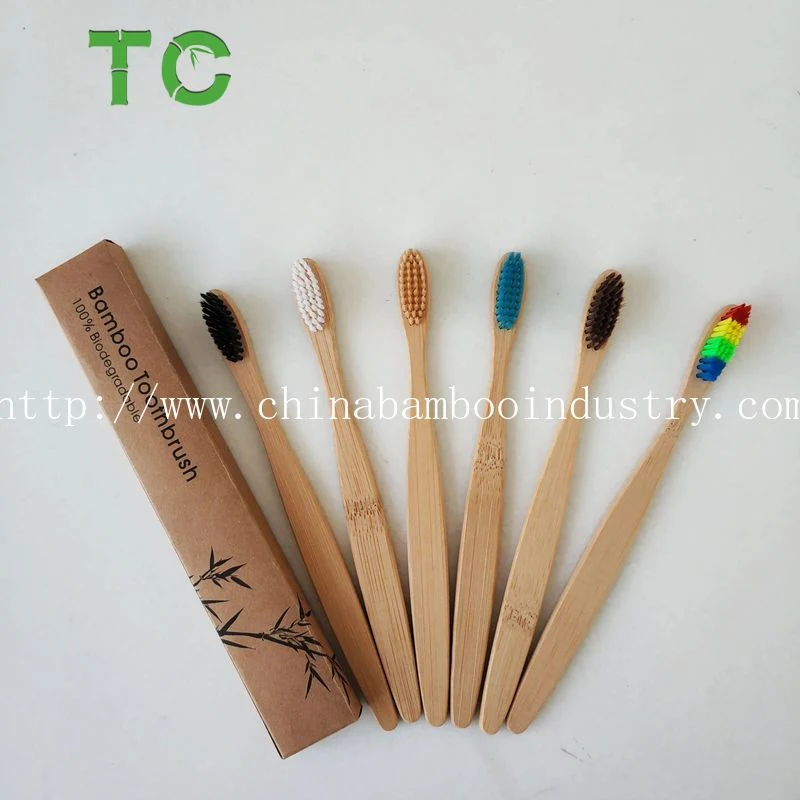 Custom Engraving/Printing Bamboo Toothbrush Brand Names