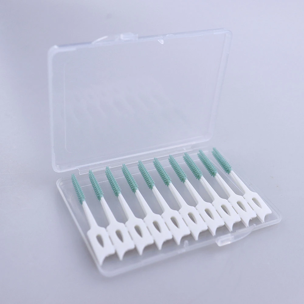 Customized Interdental Brush Toothpick Soft Rubber Dental Picks