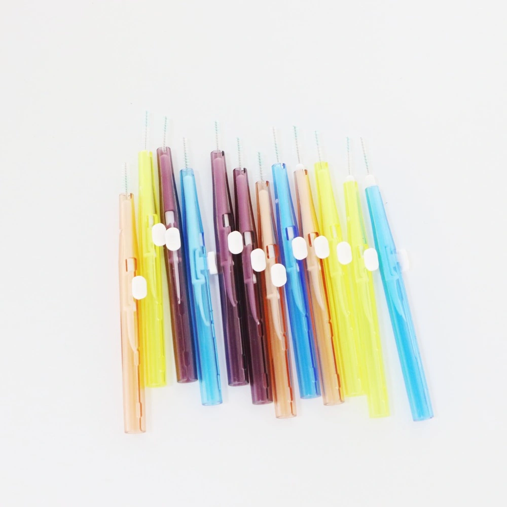 L Shape Fashion Multi Color Yellow Pink White Black Inter Dental Brush Orthodontic Care Brush