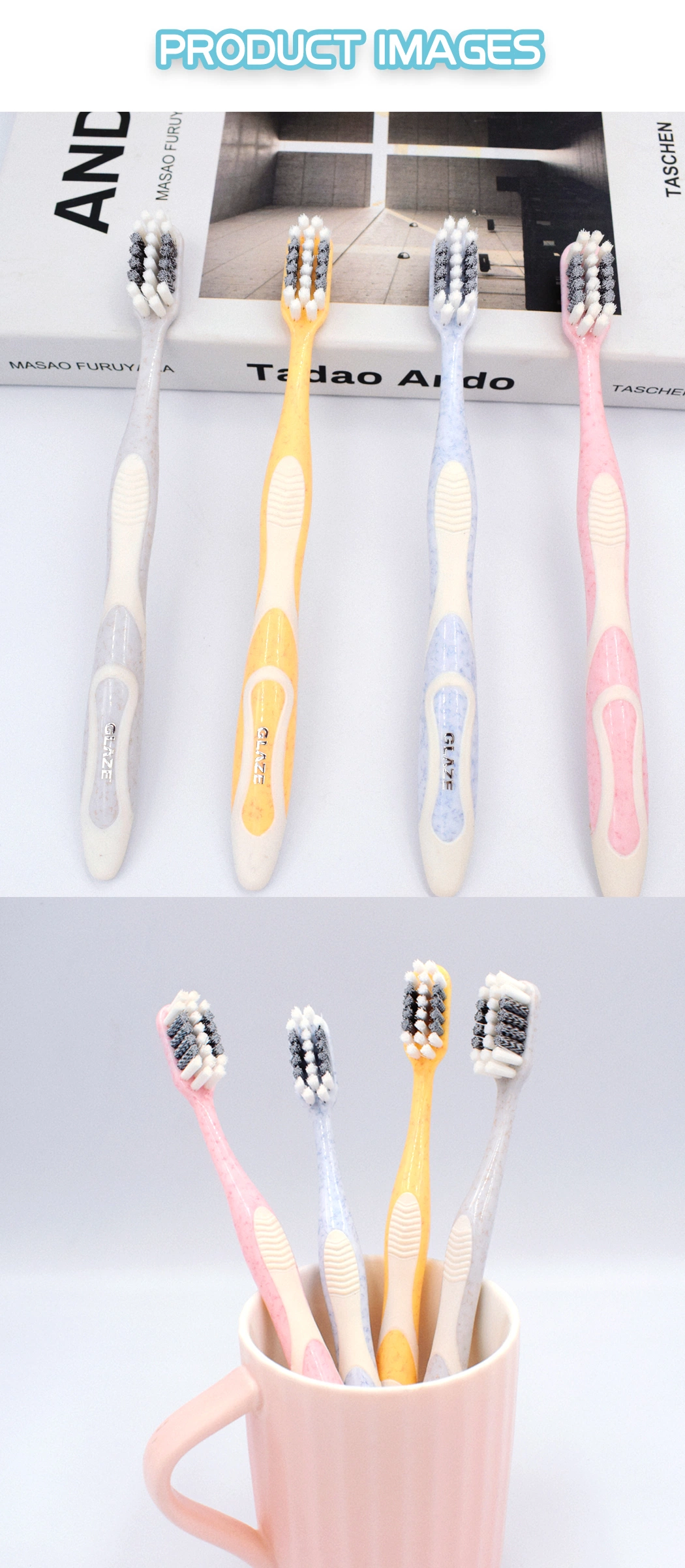 High Quality Soft Bristles Comfortable Handle Deep Cleaning Adult Toothbrush