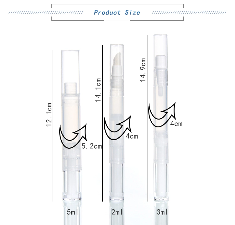 New Arrival 2ml 3ml 5ml Travel Portable Teeth Whitening Gel Tube Pen with Brush Applicator