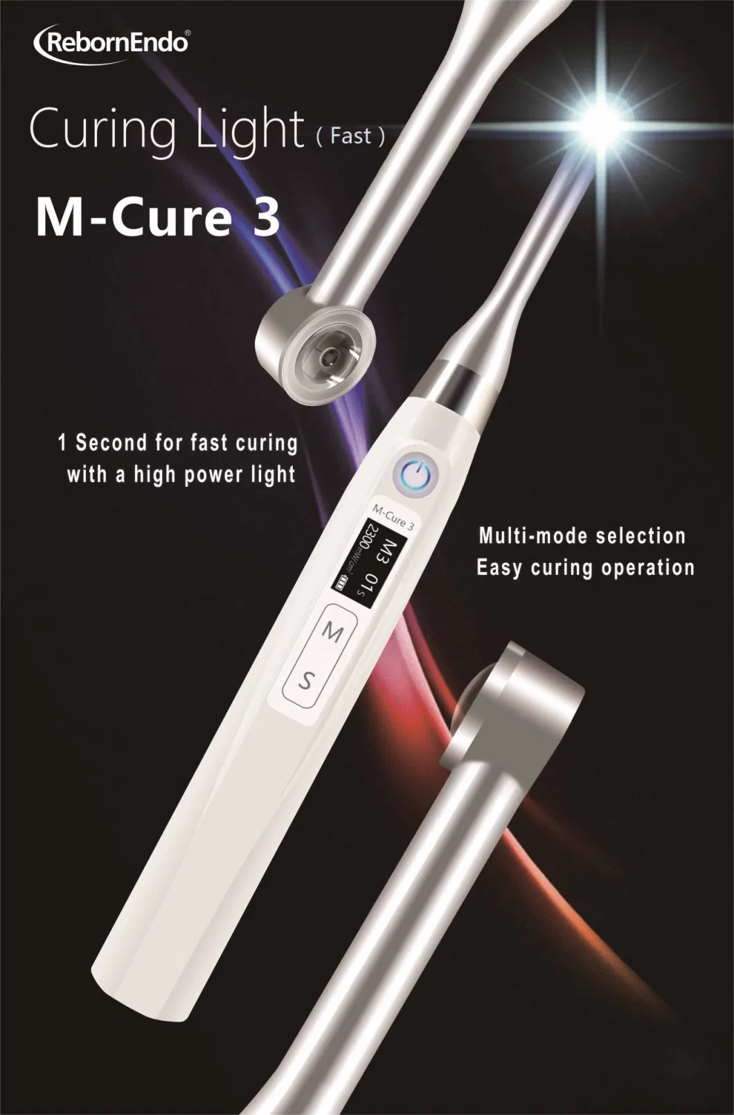 M-Cure 3 Curing Light Teeth Dental Instrument with LED Light Teeth Health Endo Motor