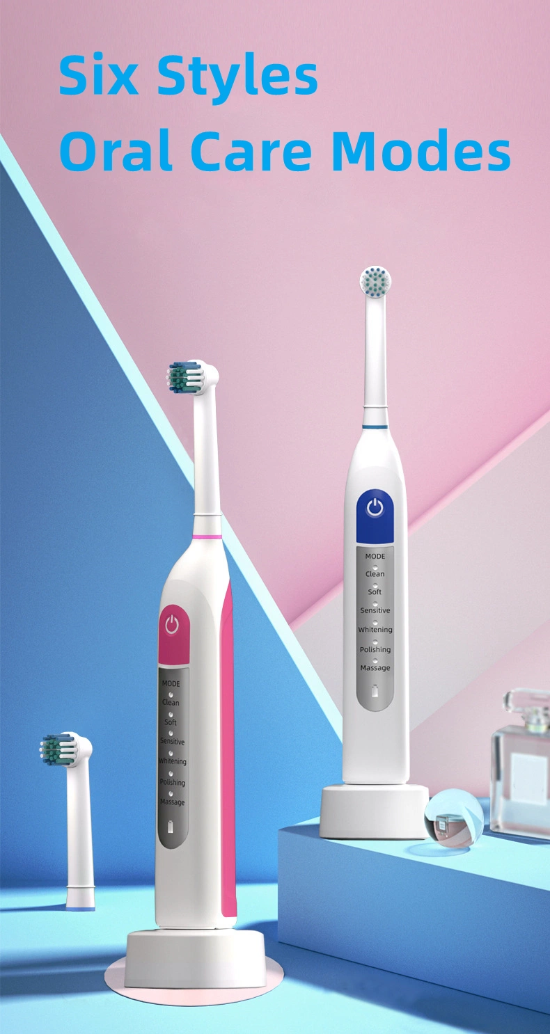 Inductive Charging Six Cleaning Modes Oscillating/Rotating Electric Tooth Brush