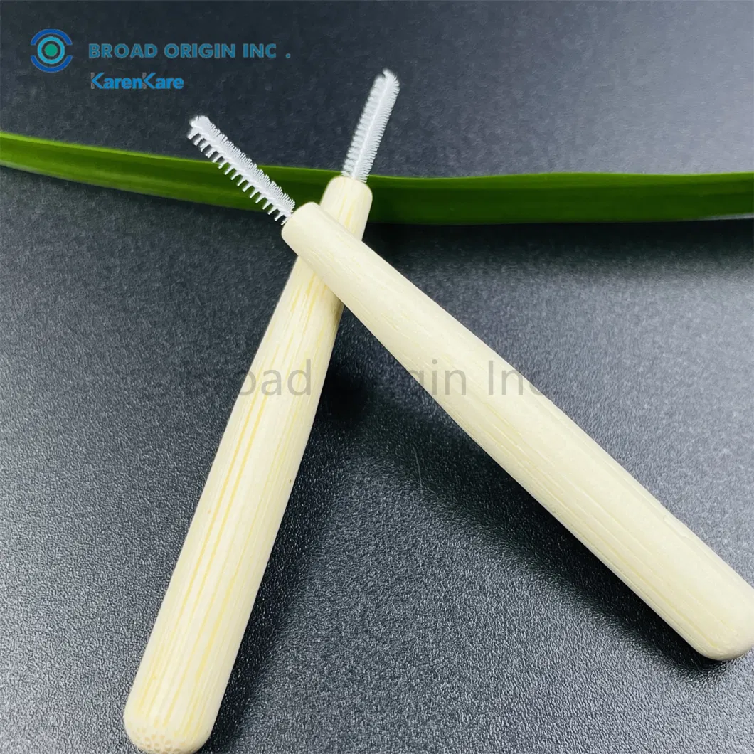 Eco-Friendly Zero Waste Biodegradable Wood Dental Brushes Natural Organic Bamboo Interdental Brushes