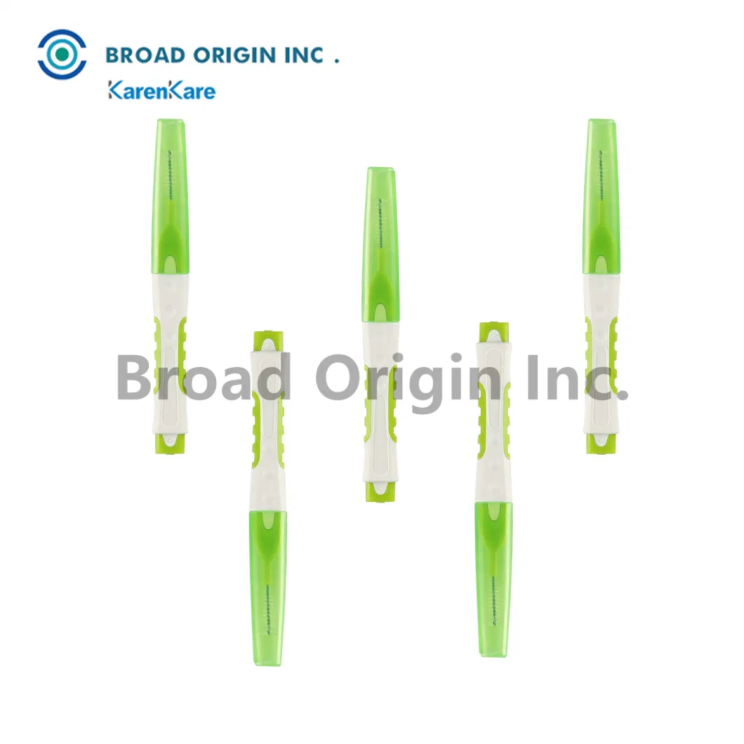 0.7mm Wholesale Bulk Portable Reusable Toothbrush Toothpick Dental Interdental Brush for Teeth Cleaning