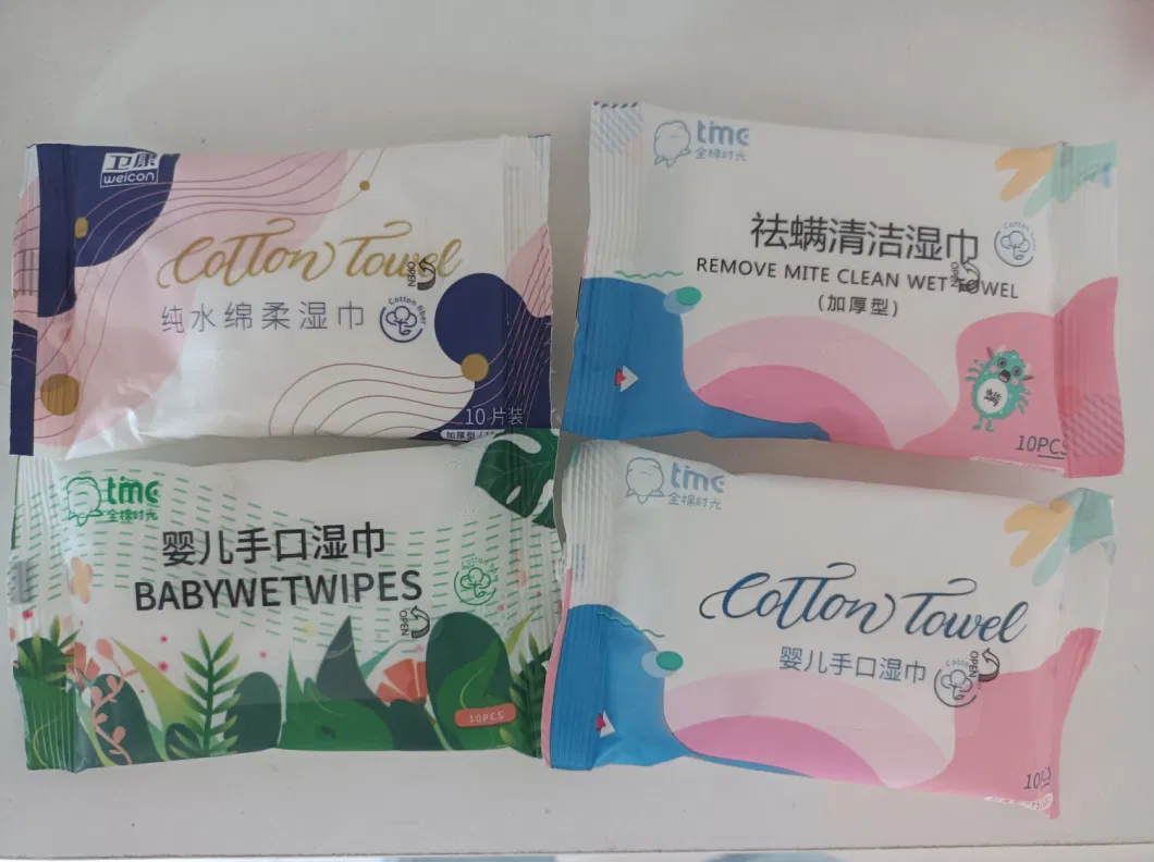 Hot Sale Private Label Baby Wet Wipes Organic Face Tissue Wipes to Clean Hands and Faces