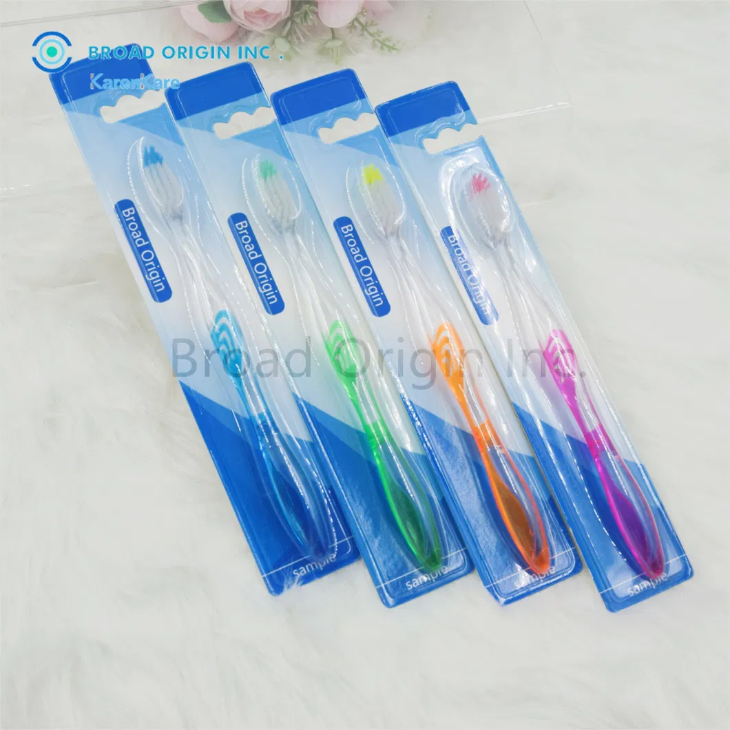 Home Use Special Adult Toothbrush Transparent Handle Luxury Tooth Brush Customized