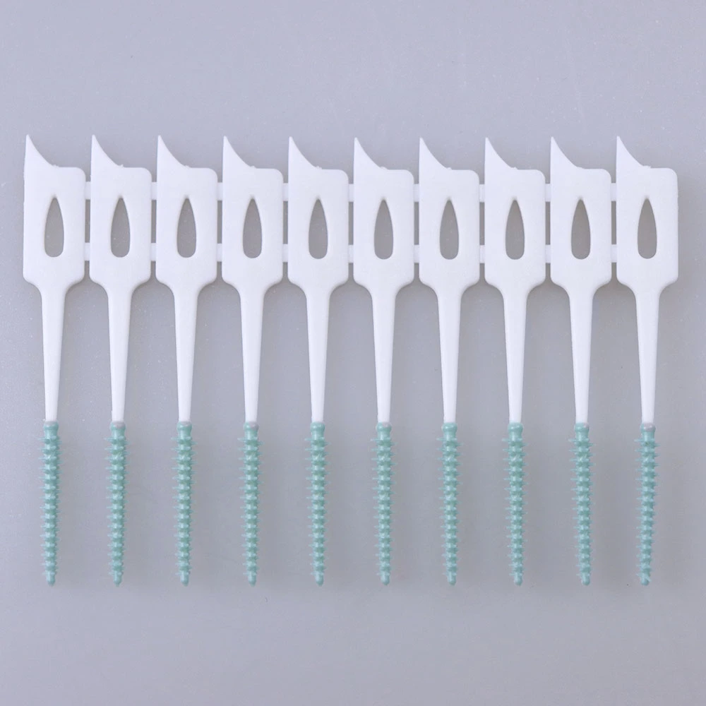 Customized Interdental Brush Toothpick Soft Rubber Dental Picks