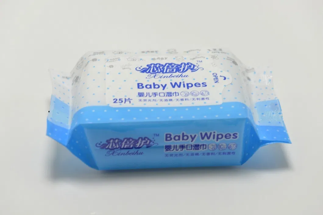 Blue Small Bag Baby Wipes Are Easy to Carry and Clean When Going out