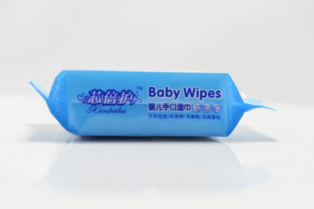 Blue Small Bag Baby Wipes Are Easy to Carry and Clean When Going out