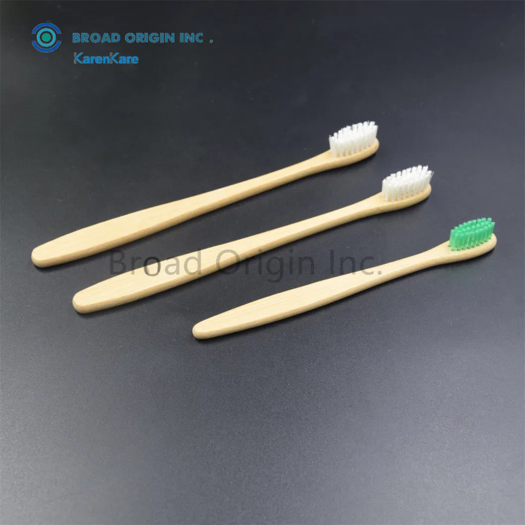 CE Eco-Friendly Natural Soft Colorful Bristle Bamboo Toothbrush Custom Logo