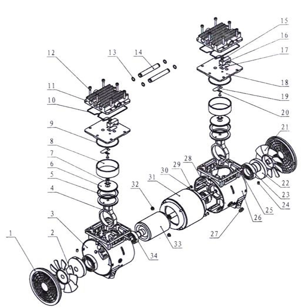 Compresseur Dair Sans Huile DC 8bar Equipamento M&eacute;dico De Desinfec&ccedil;&atilde;o Compressor De Ar Isento De &oacute;leo Port&aacute;til Pequeno Fio