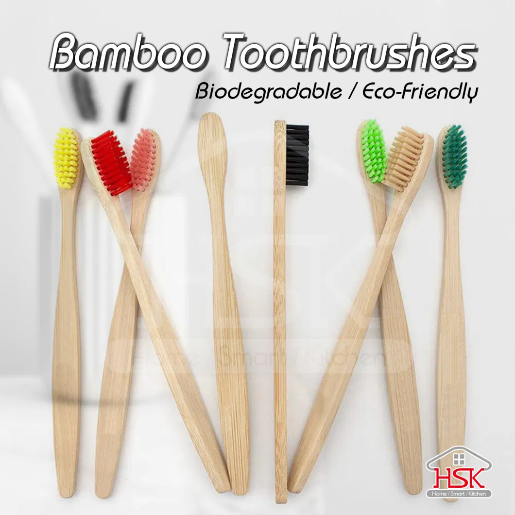 Biodegradable Bamboo Toothbrushes Environmental Toothbrush