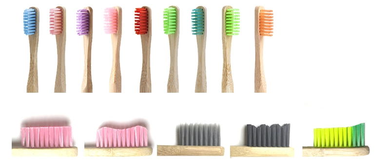 100% Natural Round Handle Bamboo Toothbrush