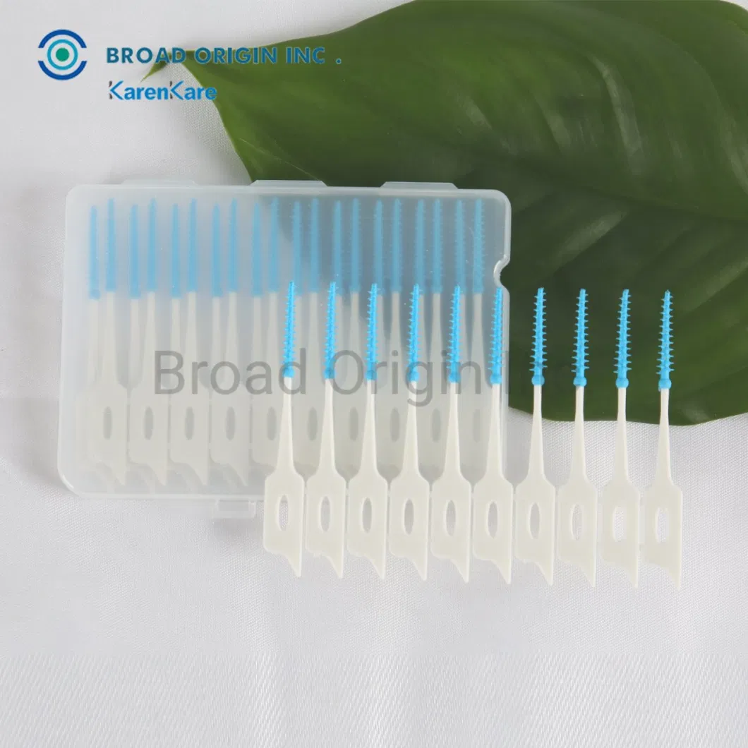 Soft Interdental Brush Rubber Gum Massage Toothpicks Soft Picks