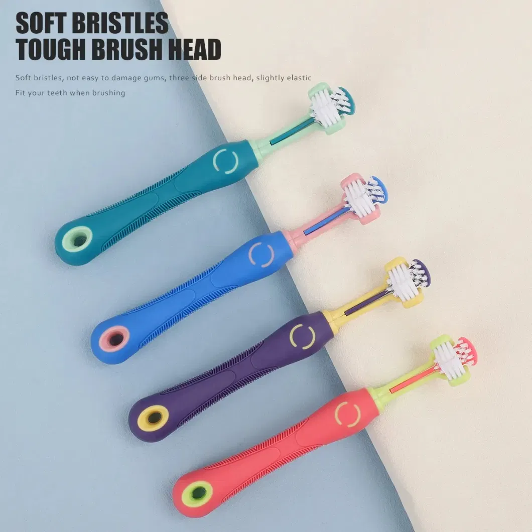 New Design Three Heads Soft Dental Care Pet Cleaning Toothbrush