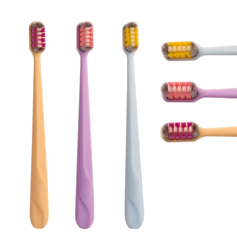 New Plastic Toothbrush with Ultra Soft Dense Bristles Head PP Adult Handle Toothbrush