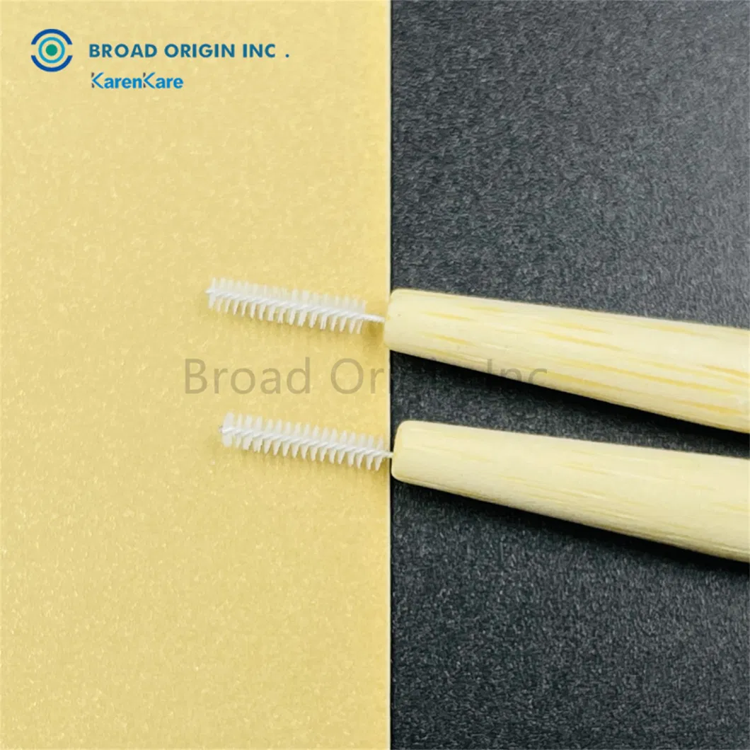 Eco-Friendly Zero Waste Biodegradable Wood Dental Brushes Natural Organic Bamboo Interdental Brushes