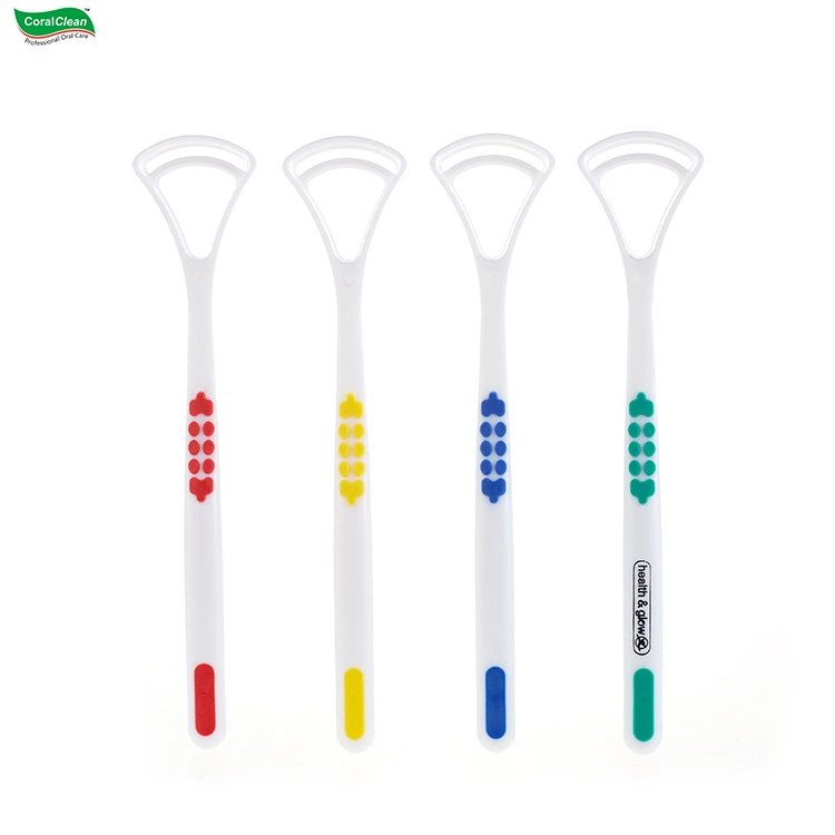 Customized Manufacturer Plastic Tongue Cleaner Non-Slip Scraper