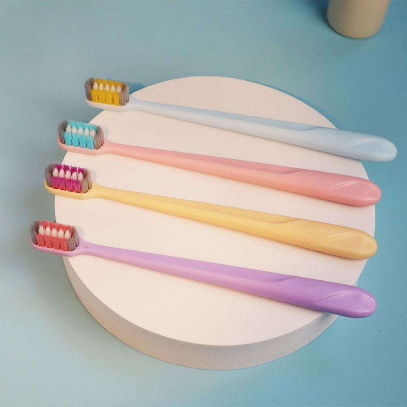 New Plastic Toothbrush with Ultra Soft Dense Bristles Head PP Adult Handle Toothbrush