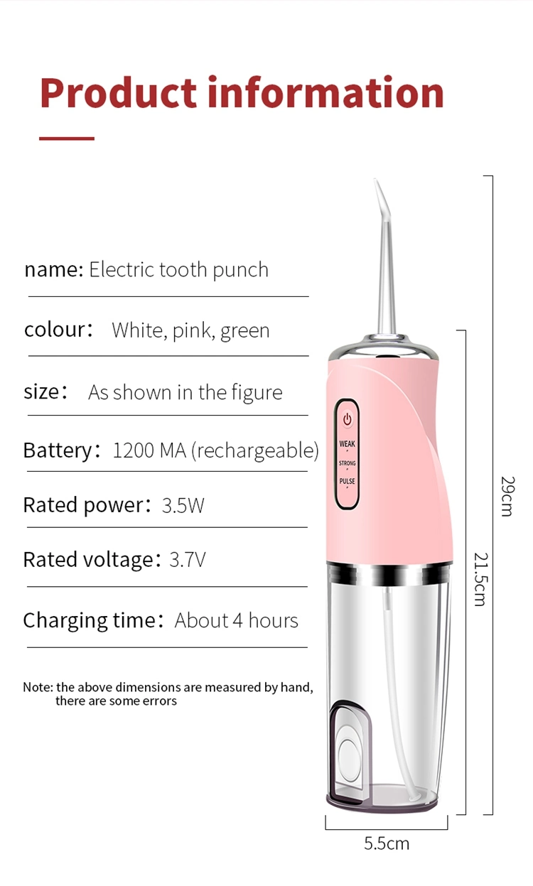 Wireless Water Pik Flosser for Teeth, Iteknic Dental Oral Water Irrigator Pik Portable with 230ml Water Tank, 4 Jet Tips Teeth Cleaner for Braces, 4modes, Ipx7