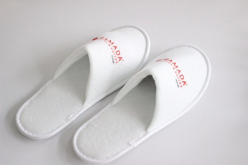 Hotel Guest Disposal Slippers Unisex Soft Terry Cotton Slipper