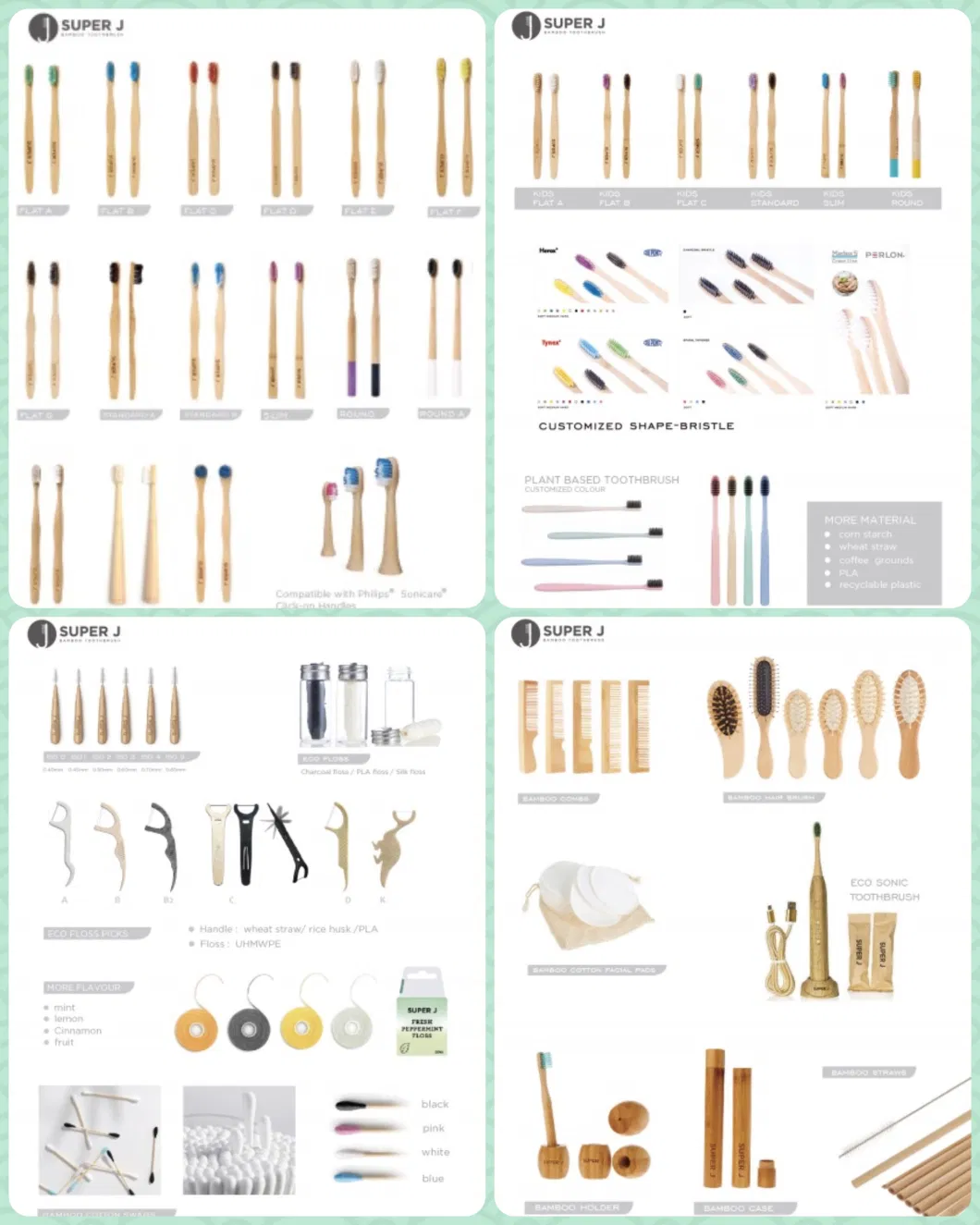 Wholesale Biodegradable Eco Friendly Children Bamboo Toothbrush for Kids