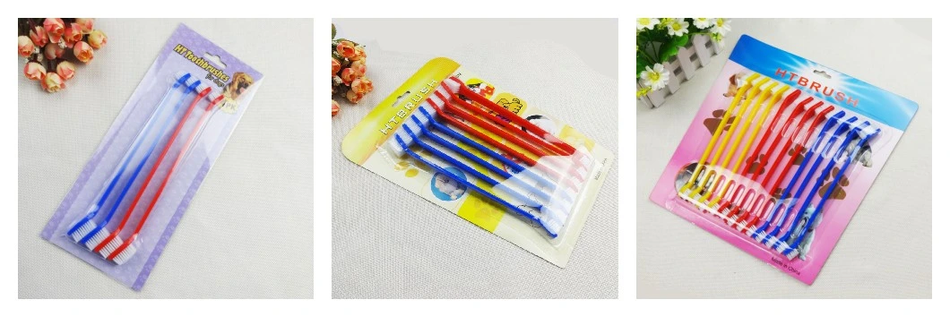 China Supplier Wholesale Cheap Eliminates Bad Breath Beef Flavor Pet Toothpaste Set Dog Toothbrush