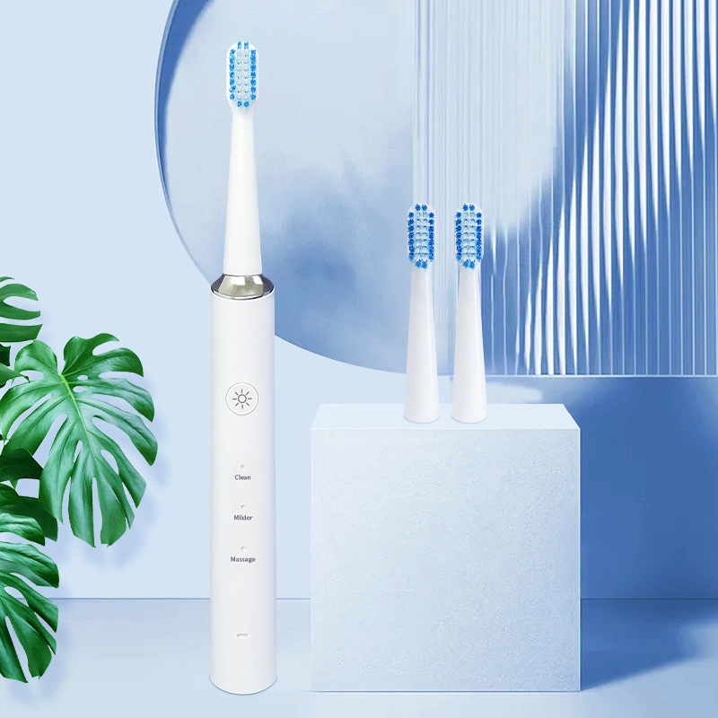 Soft Material Model Ss6 Electric Portable Sonic Rechargeable Cleaning Toothbrush for Adults