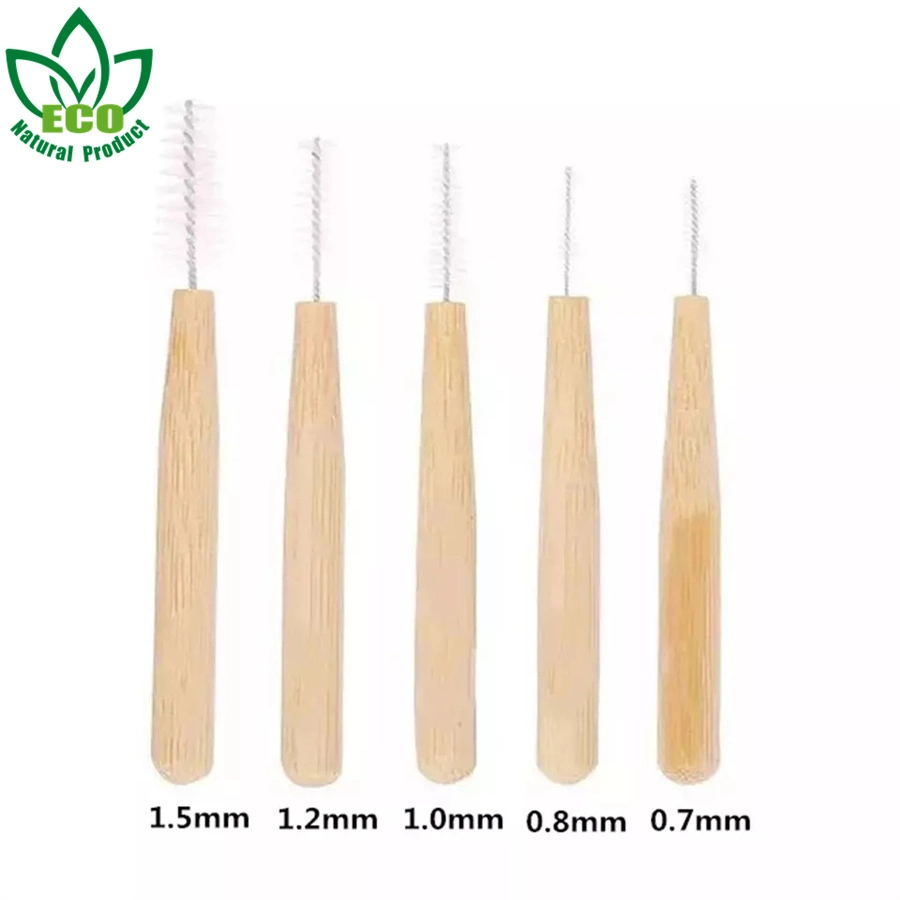 Biodegradable Cepillo Interdental Bamb Cepillo Dental Toothpicks Bamboo Brush