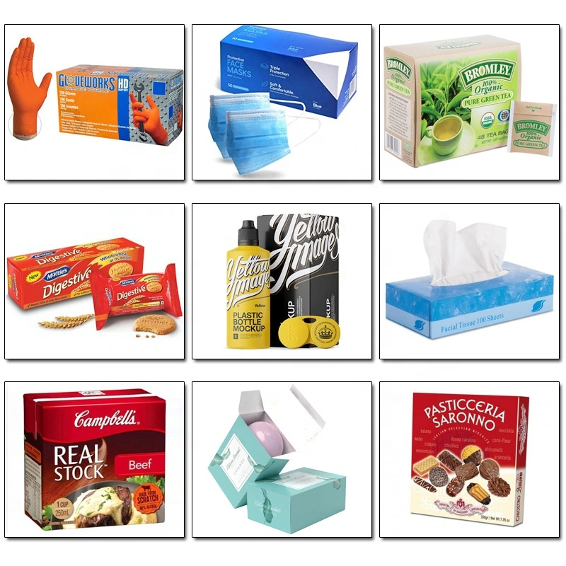 Automatic Boxing Cartoning Packaging Machine Disposal Surgical Nitrile Gloves Box Form Fill Seal Wrapping Flow Packaging Packing Filling Sealing Machine