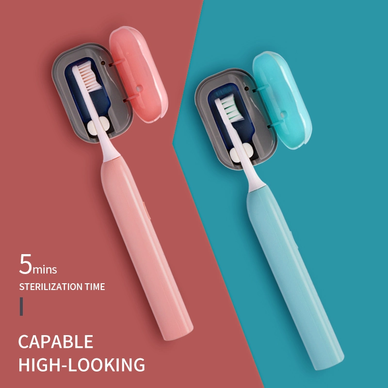 UV Light Sterilizing Eliminates Bacteria Travel Home Mini Portable Hands UVC LED Toothbrush Sterlizer Case