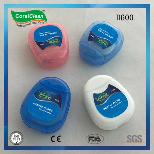 PTFE Nylon PP 630d Wax and Mint Dental Floss Expanding