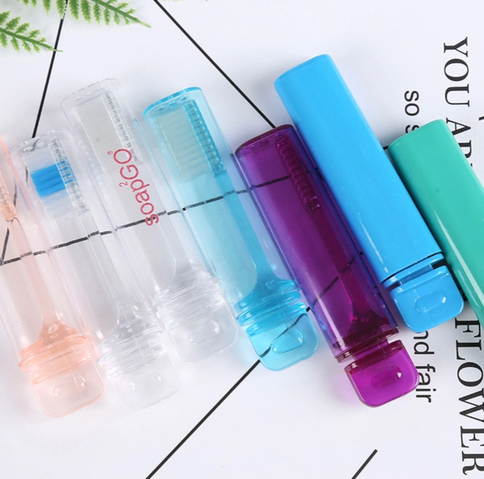 Hotel and Travel Toothbrush/Dental Kit/Transparent Folding Toothbrush/Disposable Toothbrush