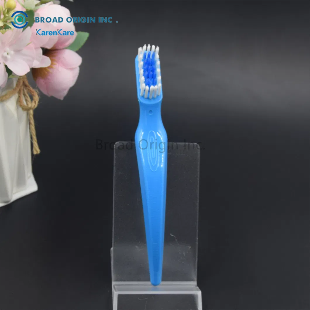 Factory Stock Cheap Dental Products False Teeth Retainer Cleaning Small Denture Cleaning Brush