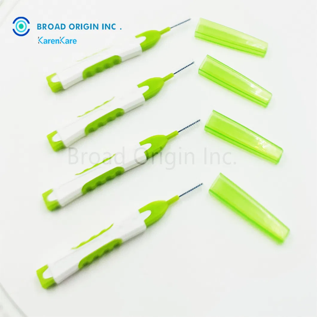 0.7mm Wholesale Bulk Portable Reusable Toothbrush Toothpick Dental Interdental Brush for Teeth Cleaning