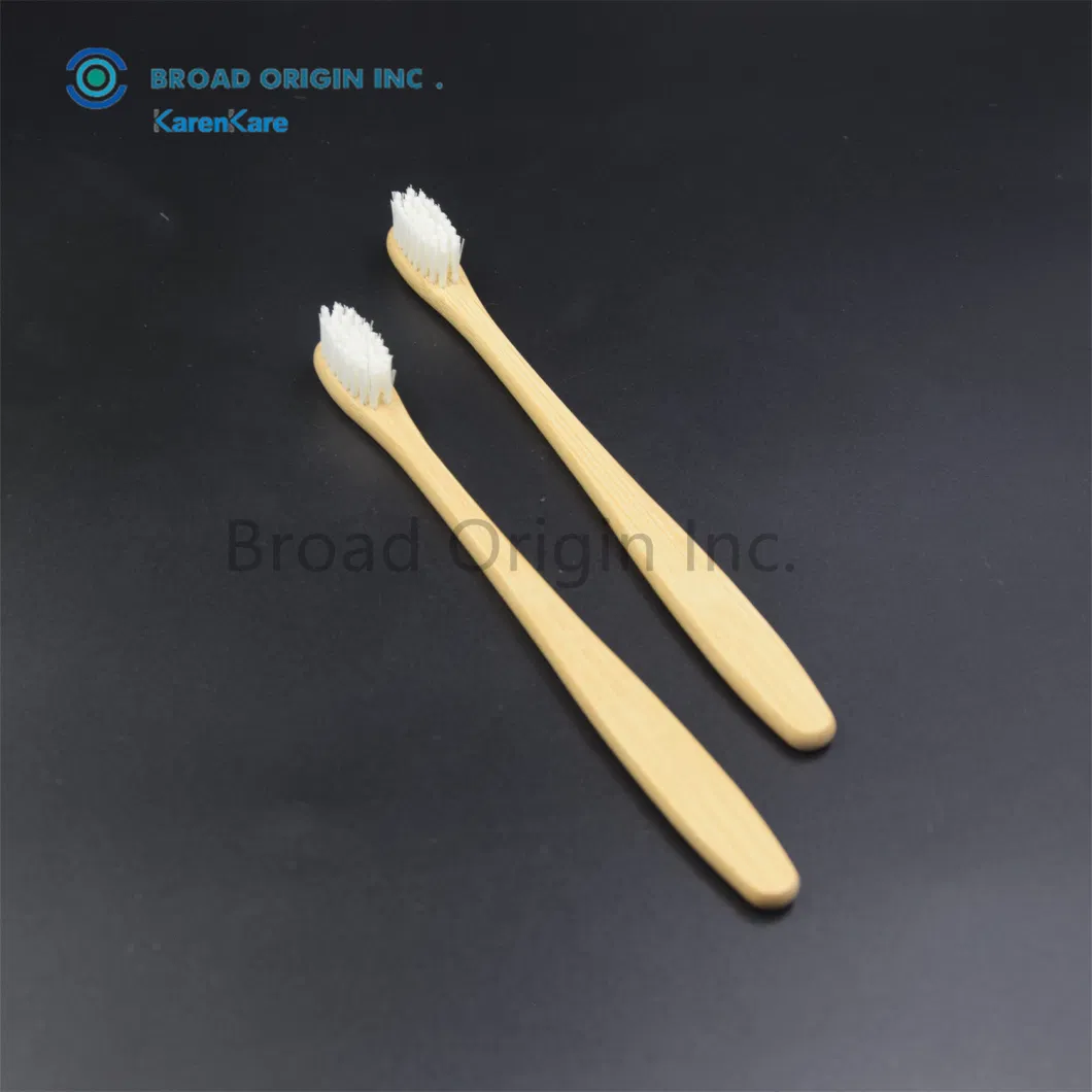 CE Eco-Friendly Natural Soft Colorful Bristle Bamboo Toothbrush Custom Logo