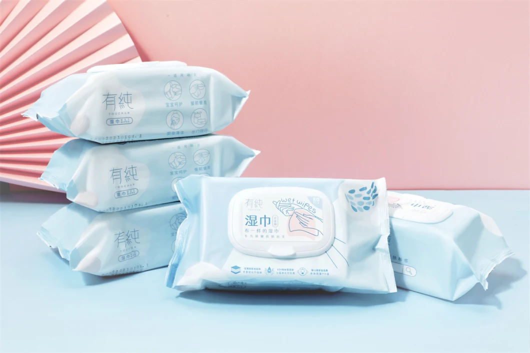 OEM Wholesale Alcohol-Free Mild Removable Tissue Disposable Wet Wipes for Baby