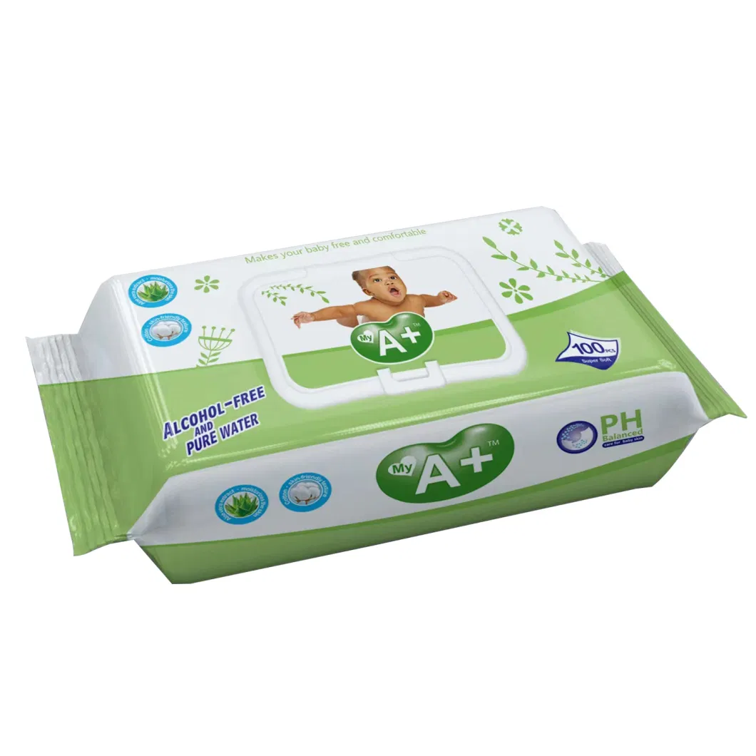 Alcohol Free Baby Wet Wipe Pure Water Non-Woven Baby Wipes