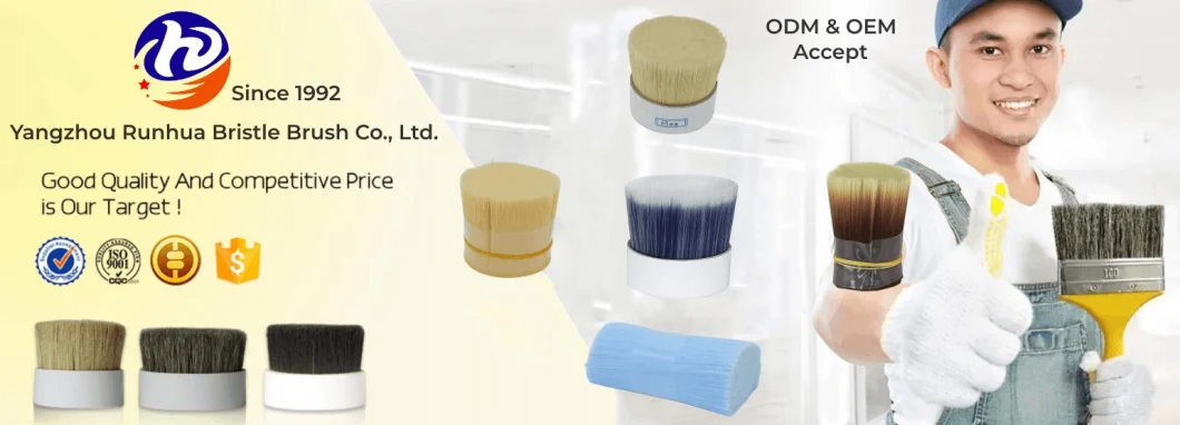 Wholesale Tapered and Non-Tapered Synthetic Bristles for Toothbrush, Makeup Brusehes, Indutrial Brushes Uage