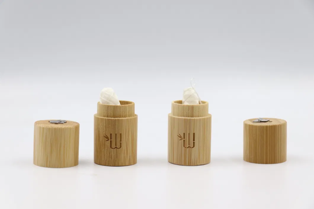 Eco-Friendly Biodegradable Dental Floss in Bamboo Tube with Customized Logo